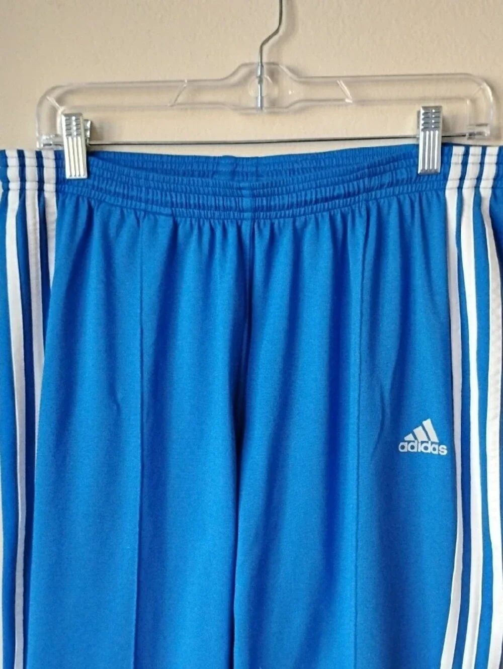 Vintage late 90's adidas Royal Blue Joggers with White Three-Stripes